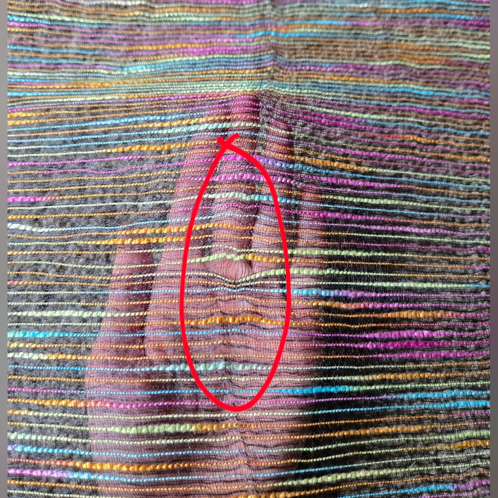 Egon Furstenberg Translucent Multicolored Rectangular Scarf - Picture 8 of 12